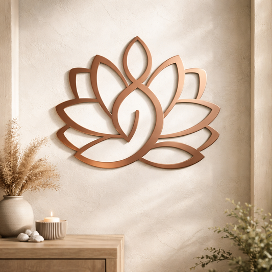 Lotus Veya decorative sculpture by InGifted India, featuring a detailed lotus flower design on a sleek base.