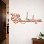 Floral Swirl Name Plate - InGifted